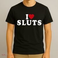 I Love Sluts Heart T-Shirt thumb 3