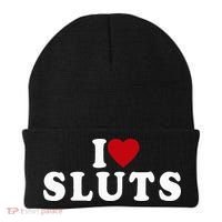 I Love Sluts Heart Beanie thumb 0