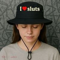 I Love Sluts Bucket Hat thumb 3