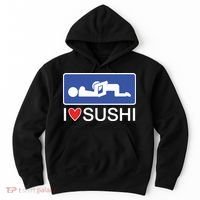 I Love Sushi Adult Hoodie thumb 0