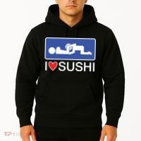 I Love Sushi Adult Hoodie thumb 2