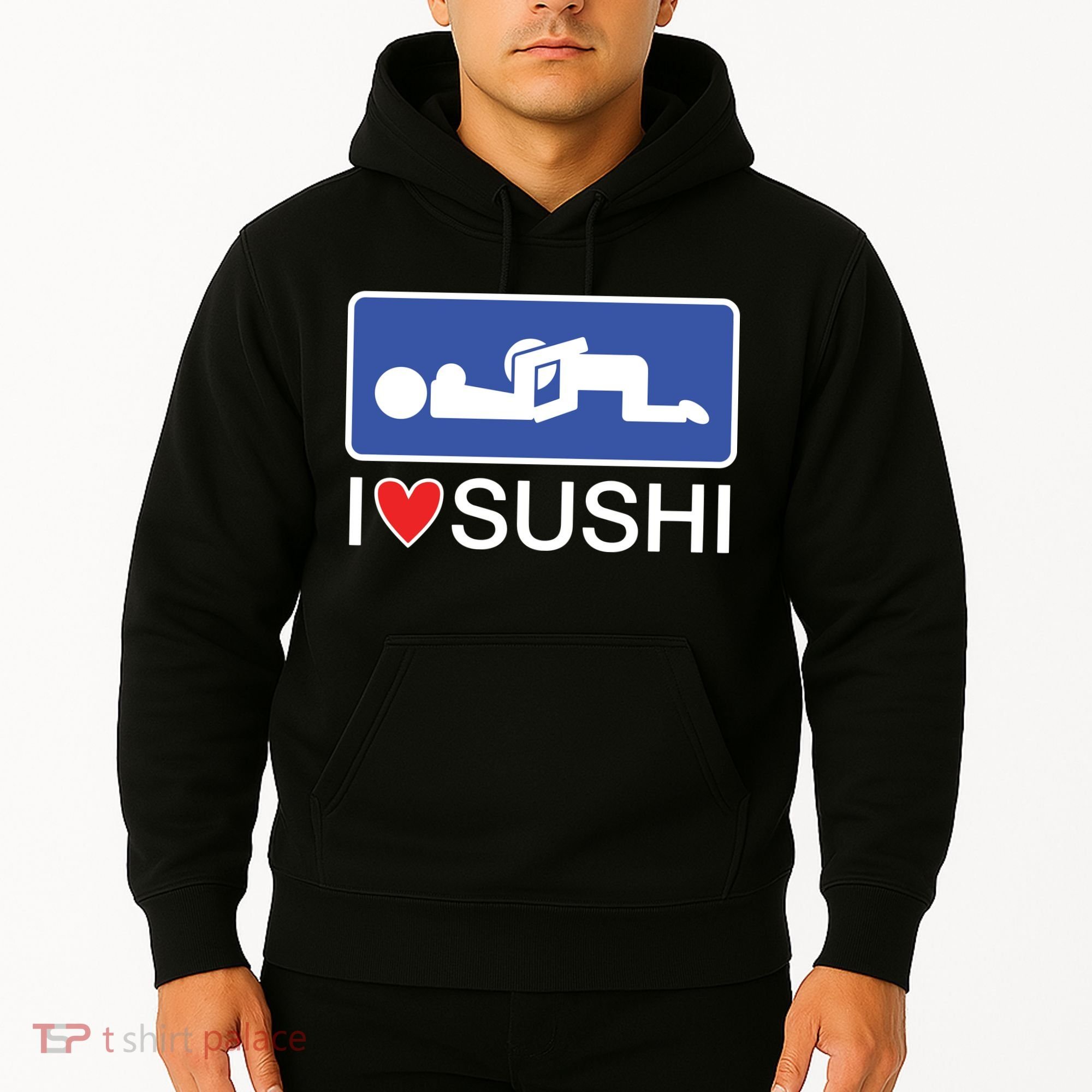 I Love Sushi Adult Hoodie