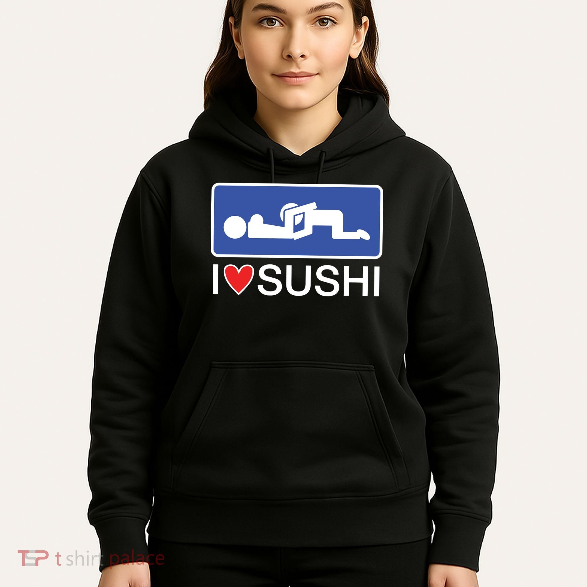 I Love Sushi Adult Hoodie