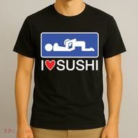 I Love Sushi Adult T-Shirt thumb 3
