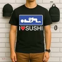 I Love Sushi Adult T-Shirt thumb 6
