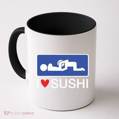 I Love Sushi Adult Coffee Mug