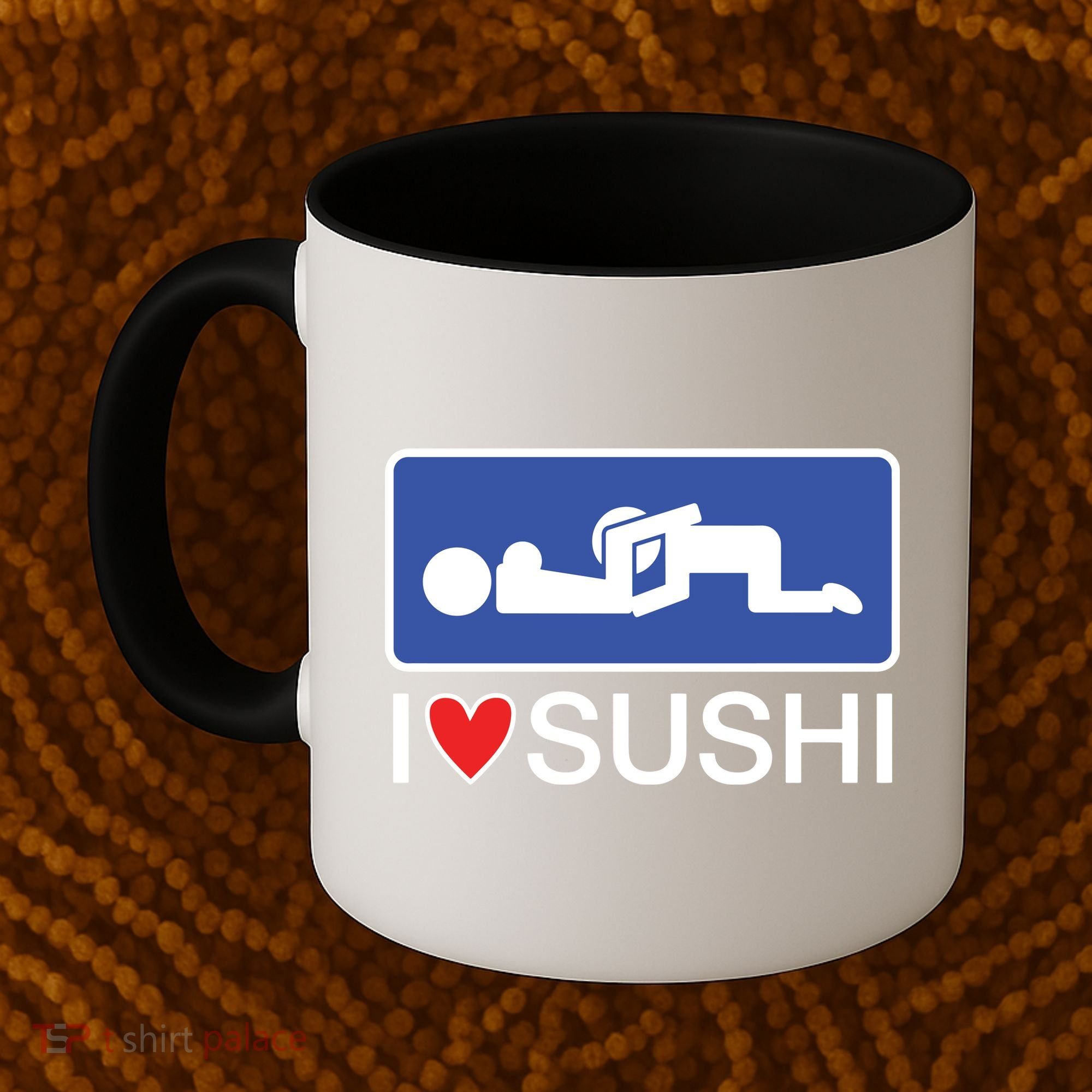 I Love Sushi Adult Coffee Mug