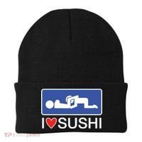 I Love Sushi Adult Beanie thumb 0