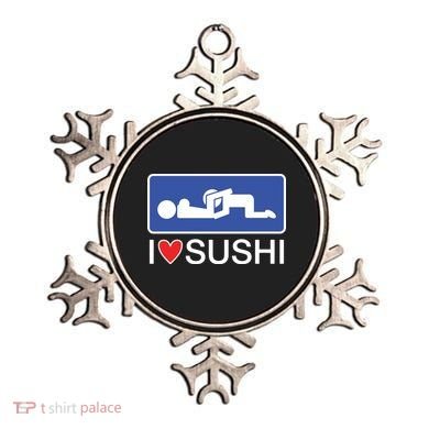 I Love Sushi Adult Ornament