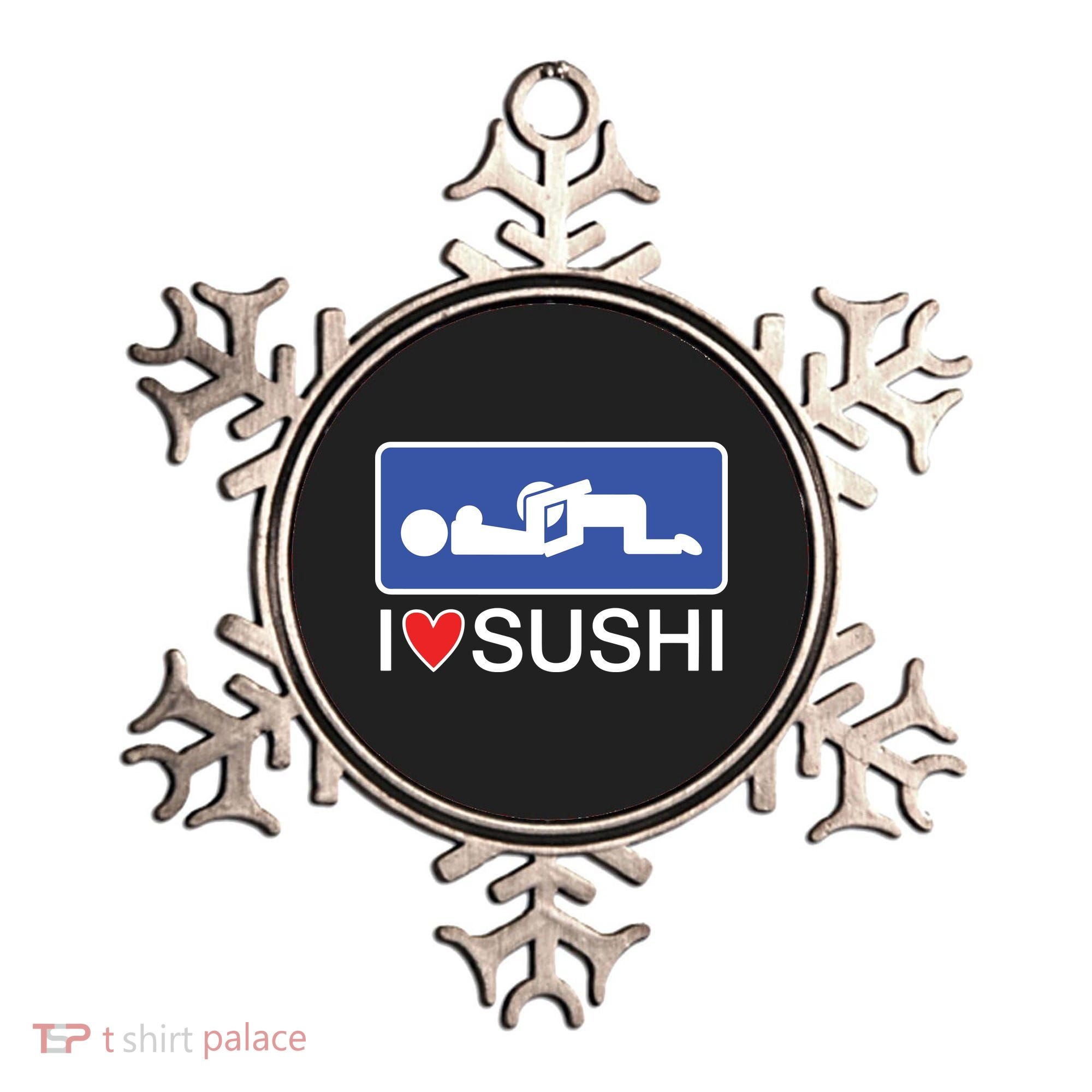 I Love Sushi Adult Ornament