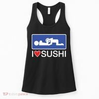 I Love Sushi Adult Women's Tank Top thumb 0