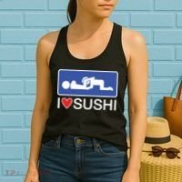 I Love Sushi Adult Women's Tank Top thumb 2