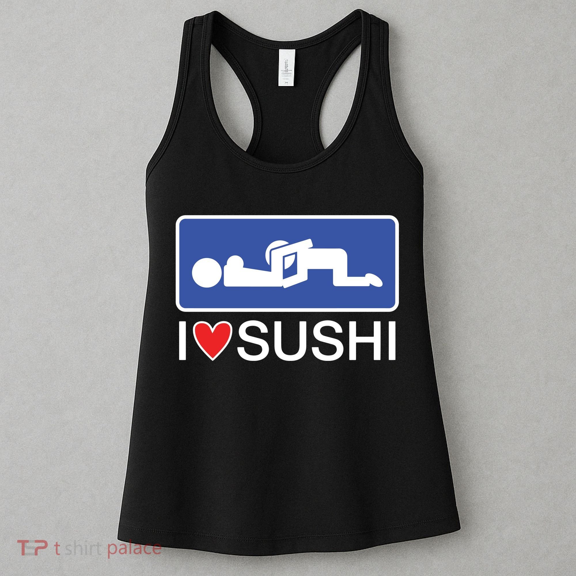I Love Sushi Adult Women's Tank Top