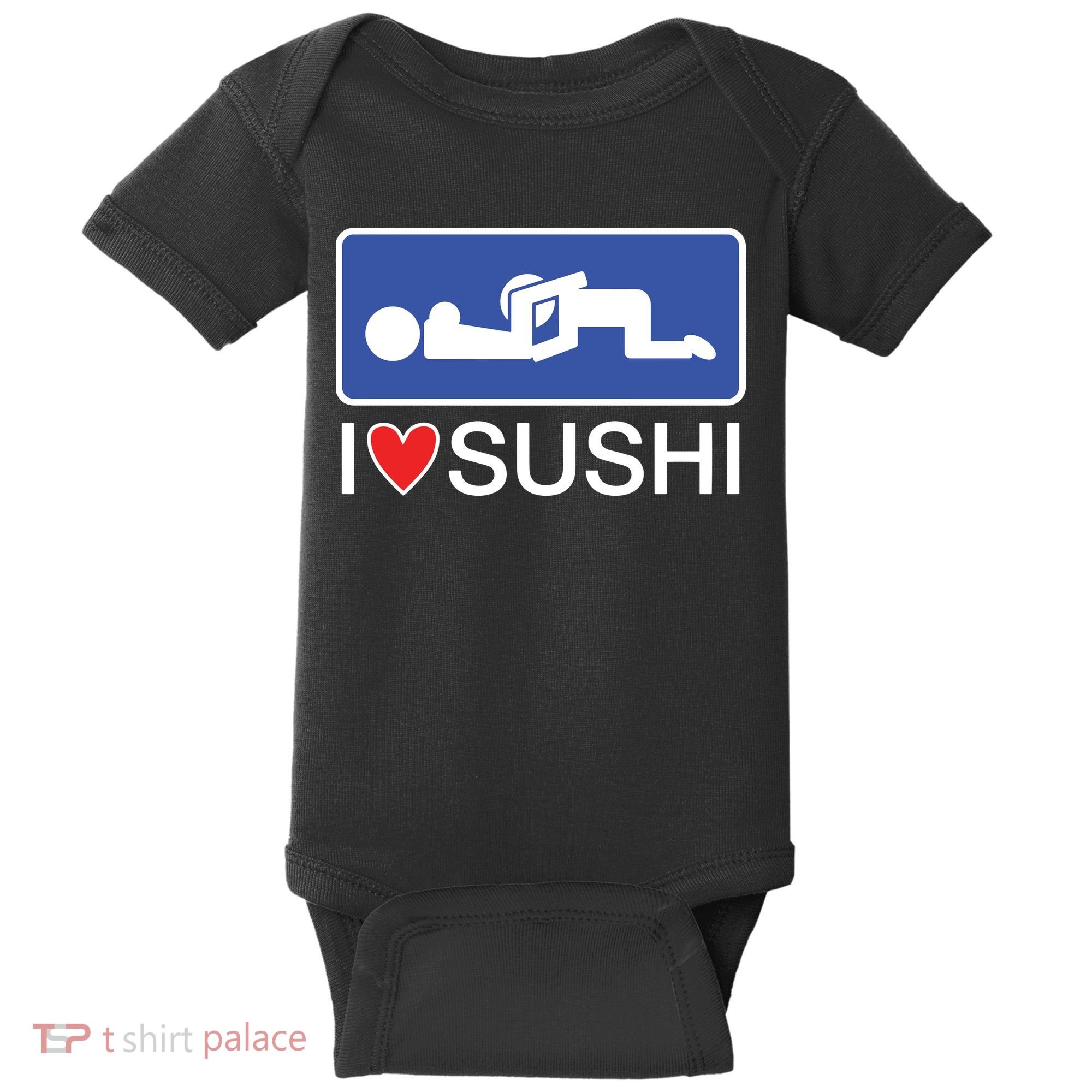 I Love Sushi Adult Baby Bodysuit