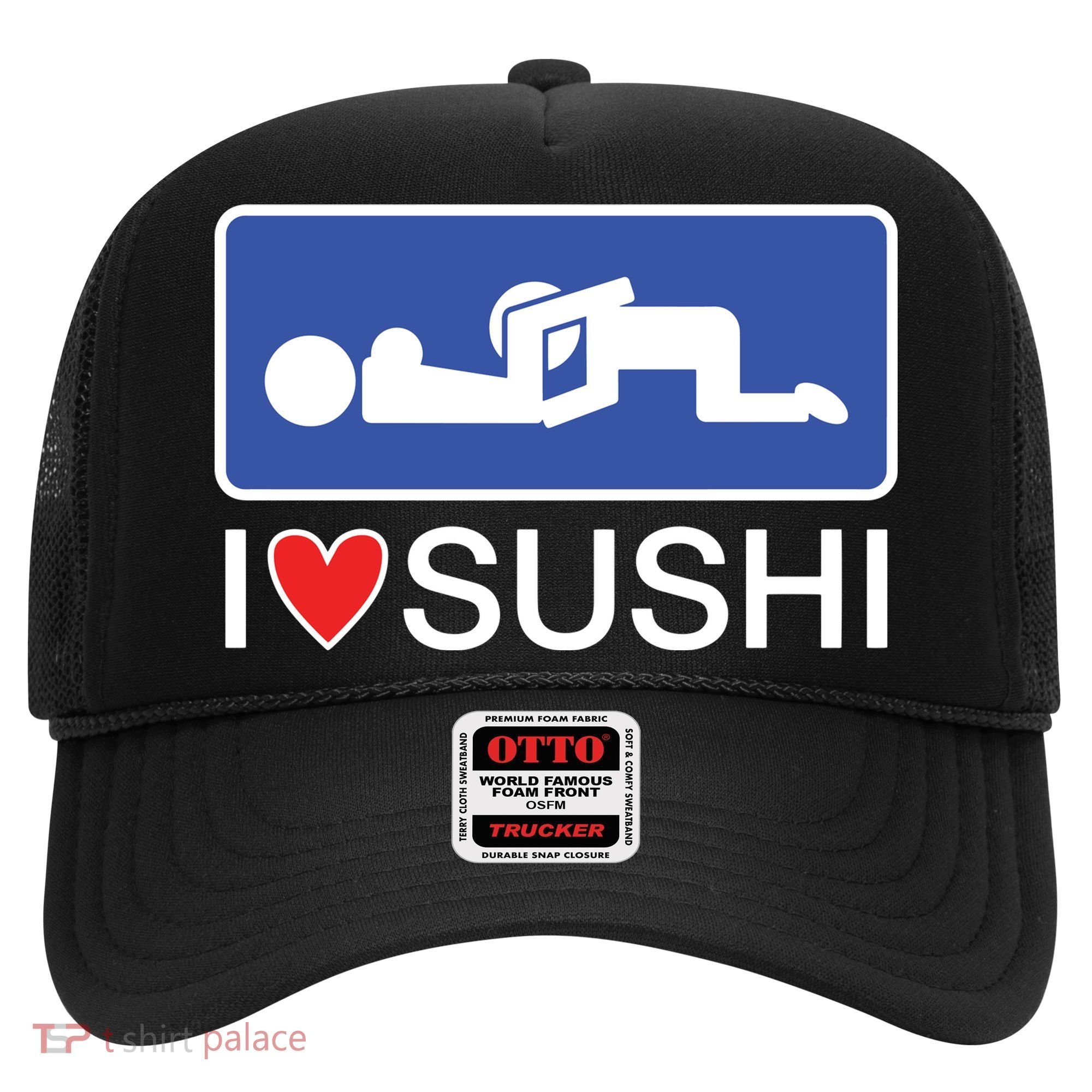 I Love Sushi Adult Hat