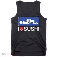 I Love Sushi Adult Tank Top thumb 0