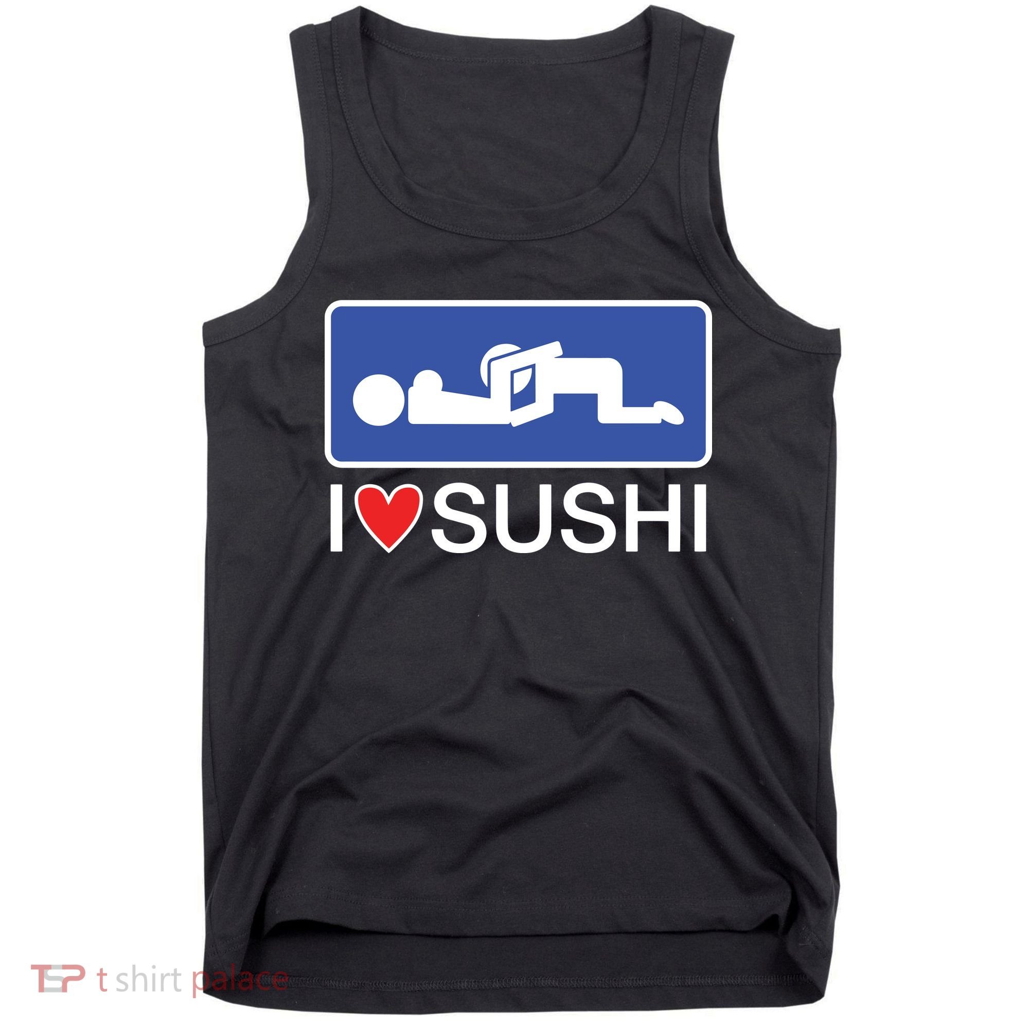 I Love Sushi Adult Tank Top