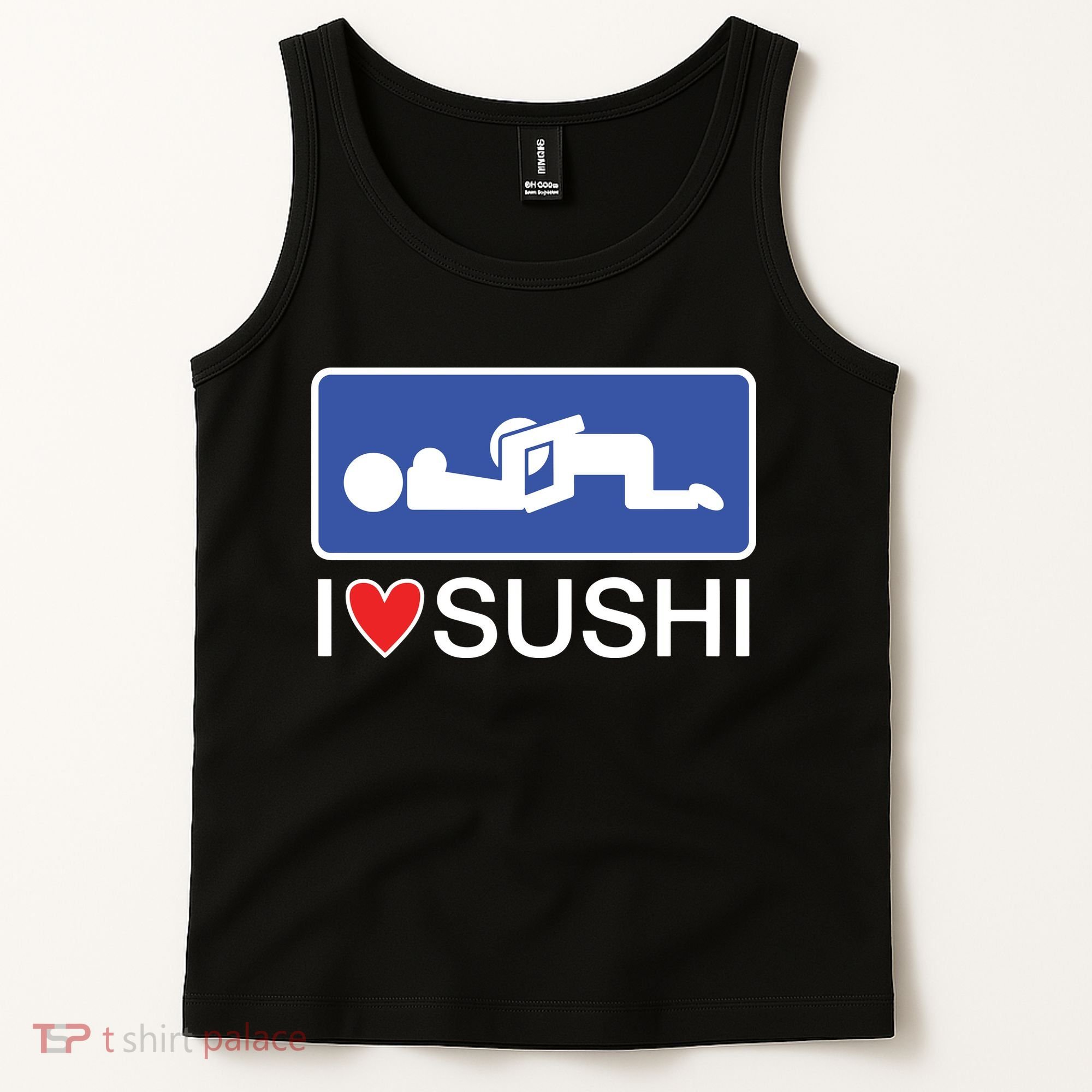 I Love Sushi Adult Tank Top