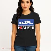 I Love Sushi Adult Women's T-Shirt thumb 4