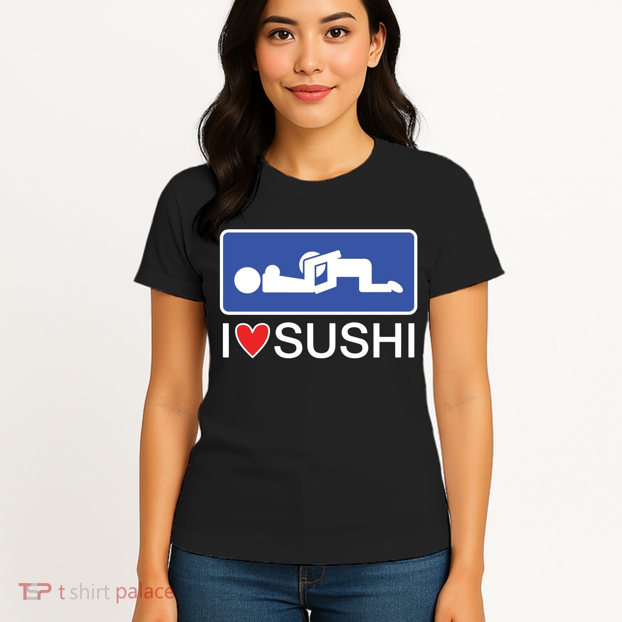 I Love Sushi Adult Women's T-Shirt