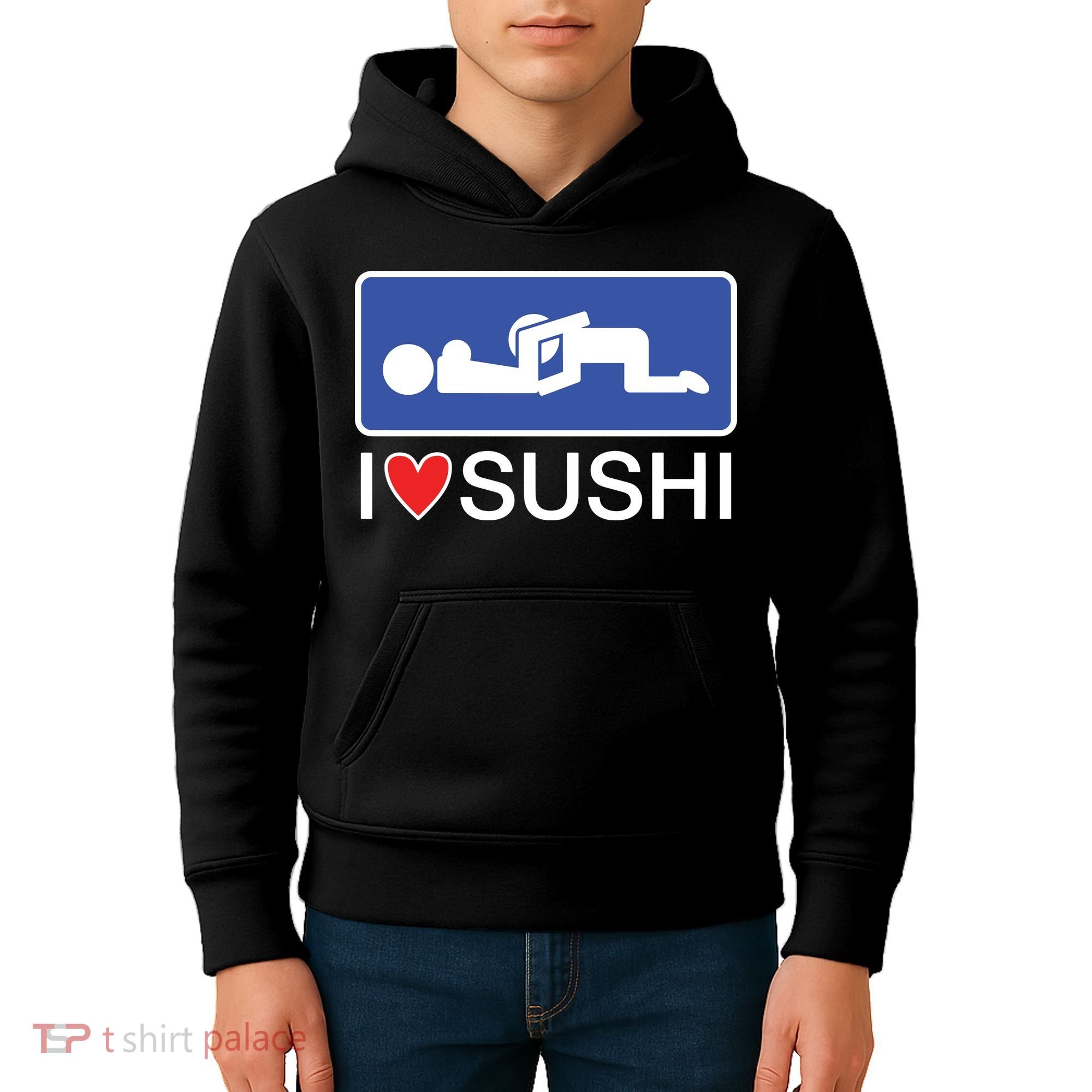 I Love Sushi Adult Kids Hoodie