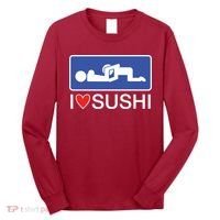 I Love Sushi Adult Long Sleeve Shirt thumb 0