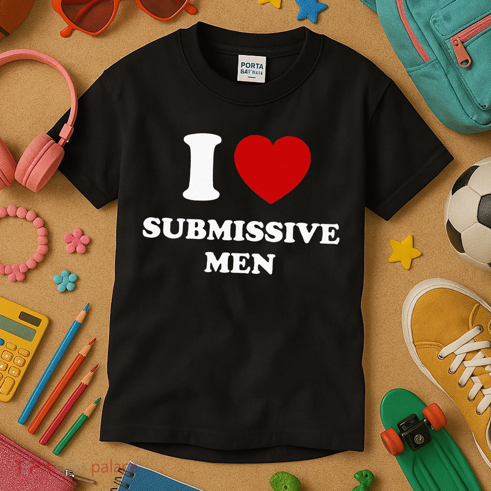 I Love Submissive Men Kids T-Shirt