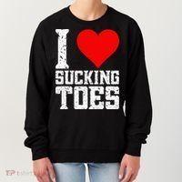 I Love Sucking Toes Funny Embarrassing Funny Airport Women's Sweatshirt thumb 0
