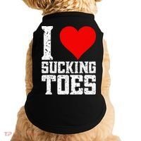 I Love Sucking Toes Funny Embarrassing Funny Airport Doggie Tank thumb 0