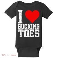 I Love Sucking Toes Funny Embarrassing Funny Airport Baby Bodysuit thumb 0