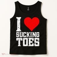 I Love Sucking Toes Funny Embarrassing Funny Airport Tank Top thumb 2