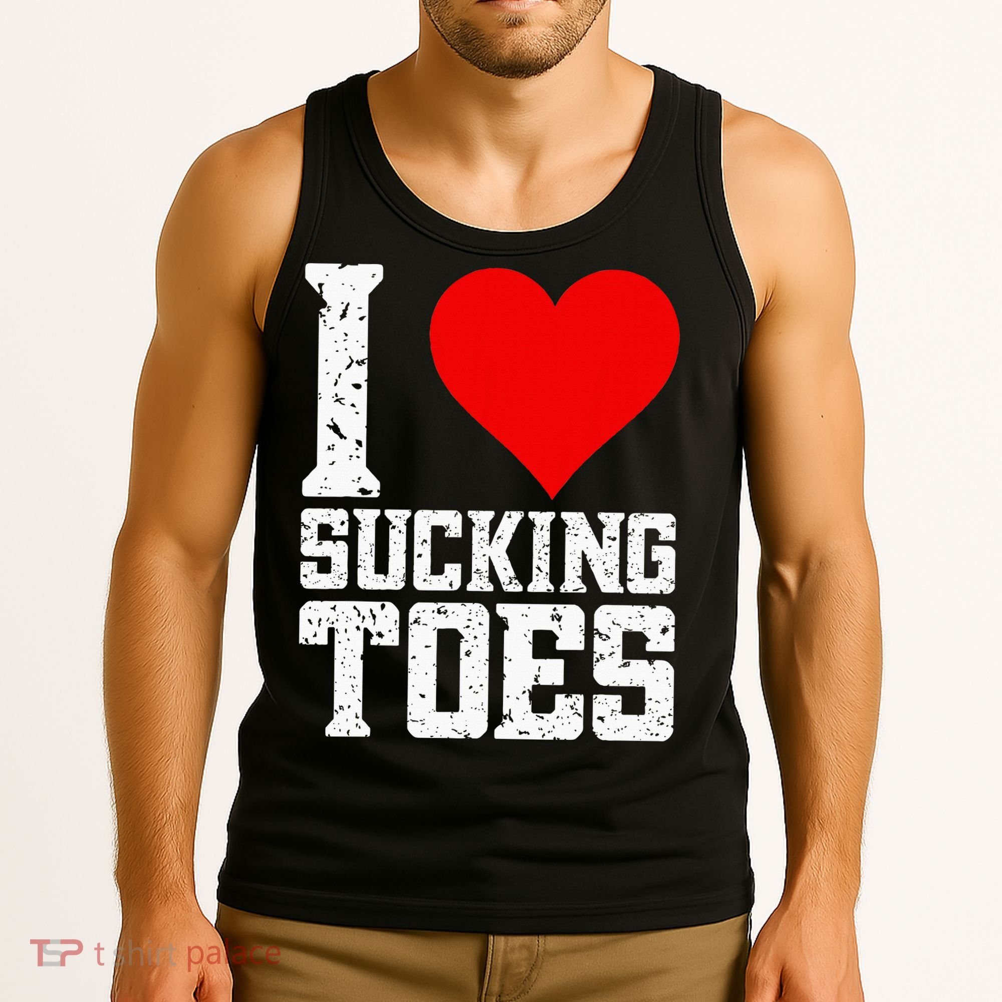 I Love Sucking Toes Funny Embarrassing Funny Airport Tank Top
