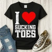 I Love Sucking Toes Funny Embarrassing Funny Airport Women's T-Shirt thumb 3