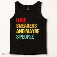 I Like Sneakers And Maybe 3 People Tank Top thumb 2