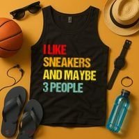 I Like Sneakers And Maybe 3 People Tank Top thumb 4