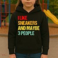 I Like Sneakers And Maybe 3 People Kids Hoodie thumb 3