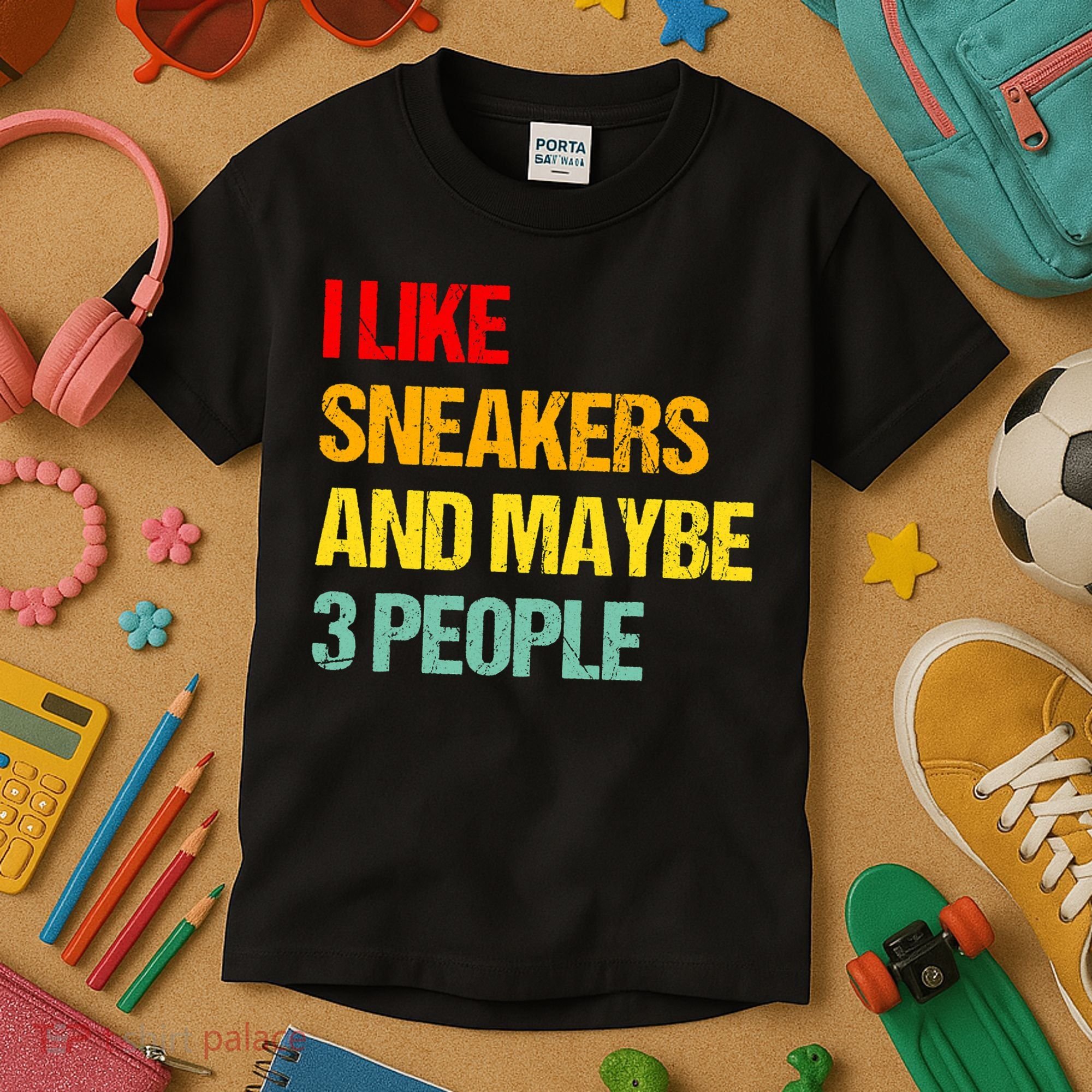 I Like Sneakers And Maybe 3 People Kids T-Shirt