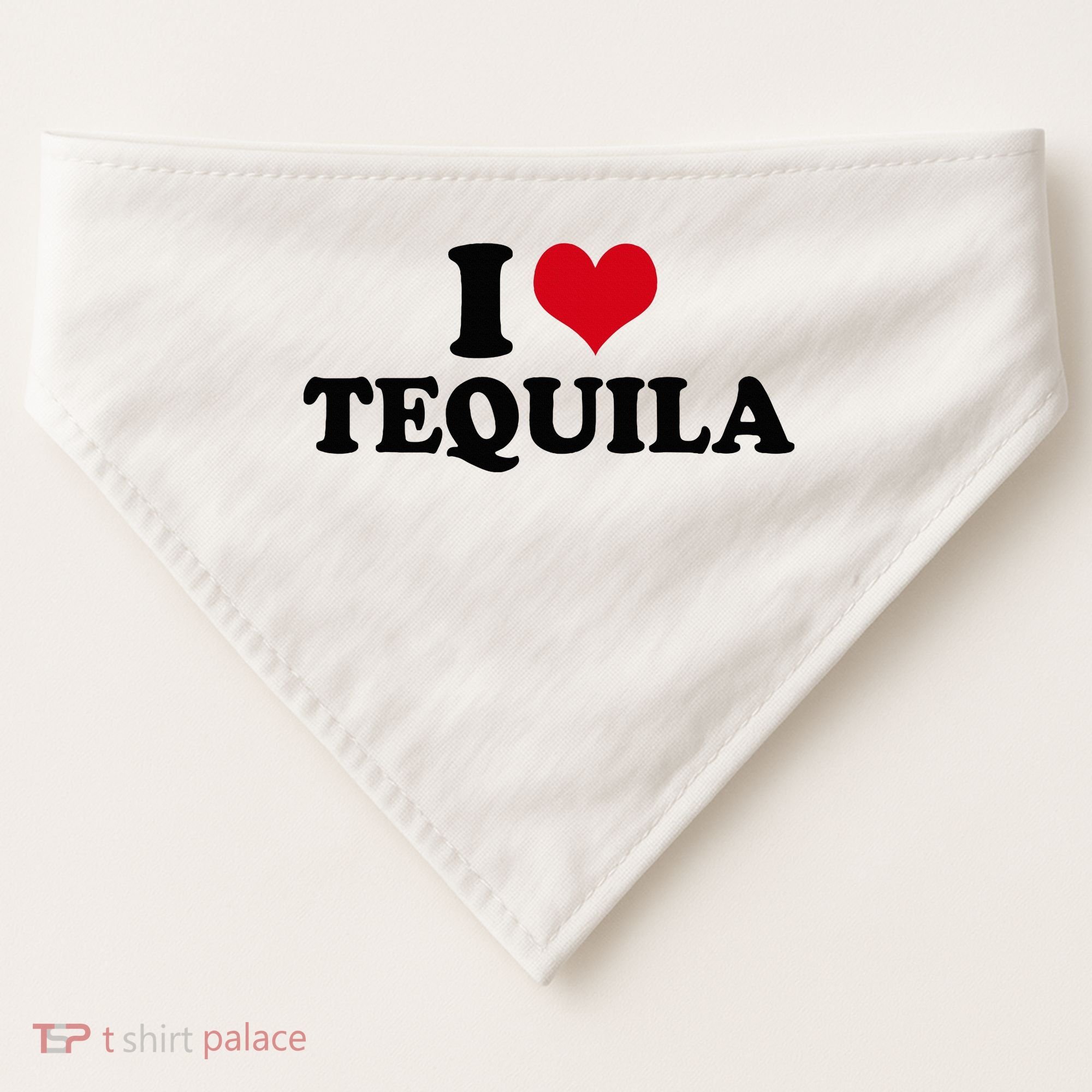 I Love Tequila USA-Made Doggie Bandana