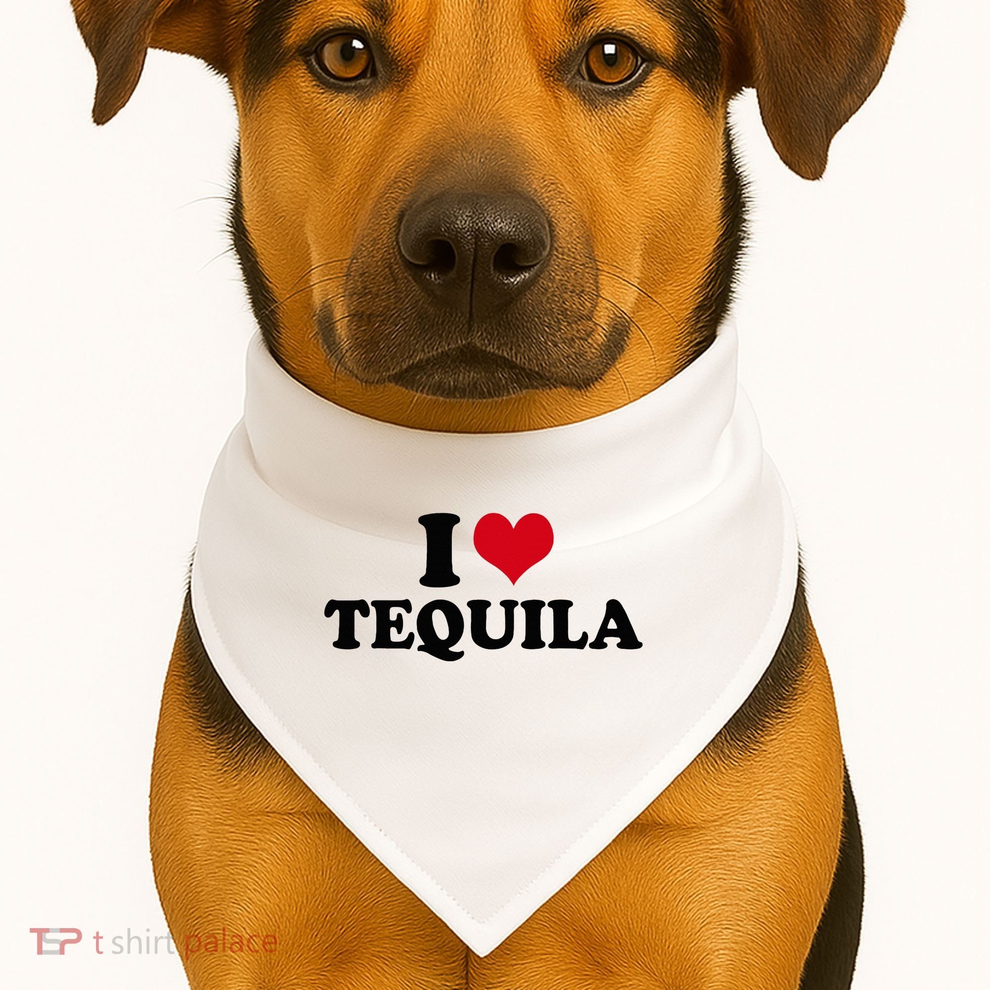 I Love Tequila USA-Made Doggie Bandana