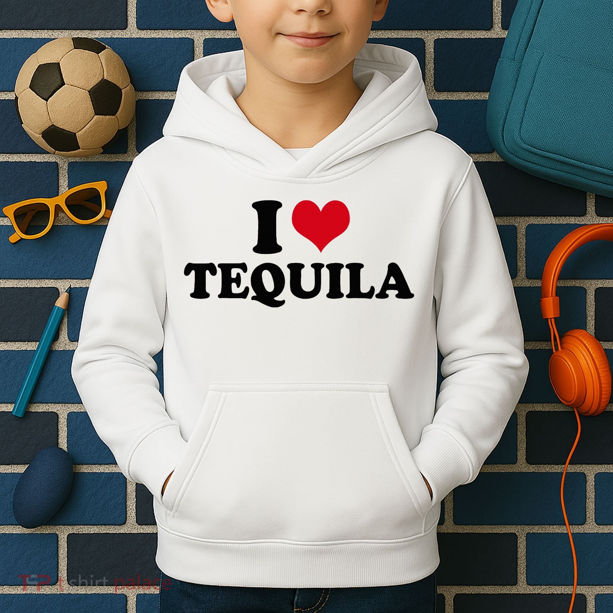 I Love Tequila Kids Hoodie