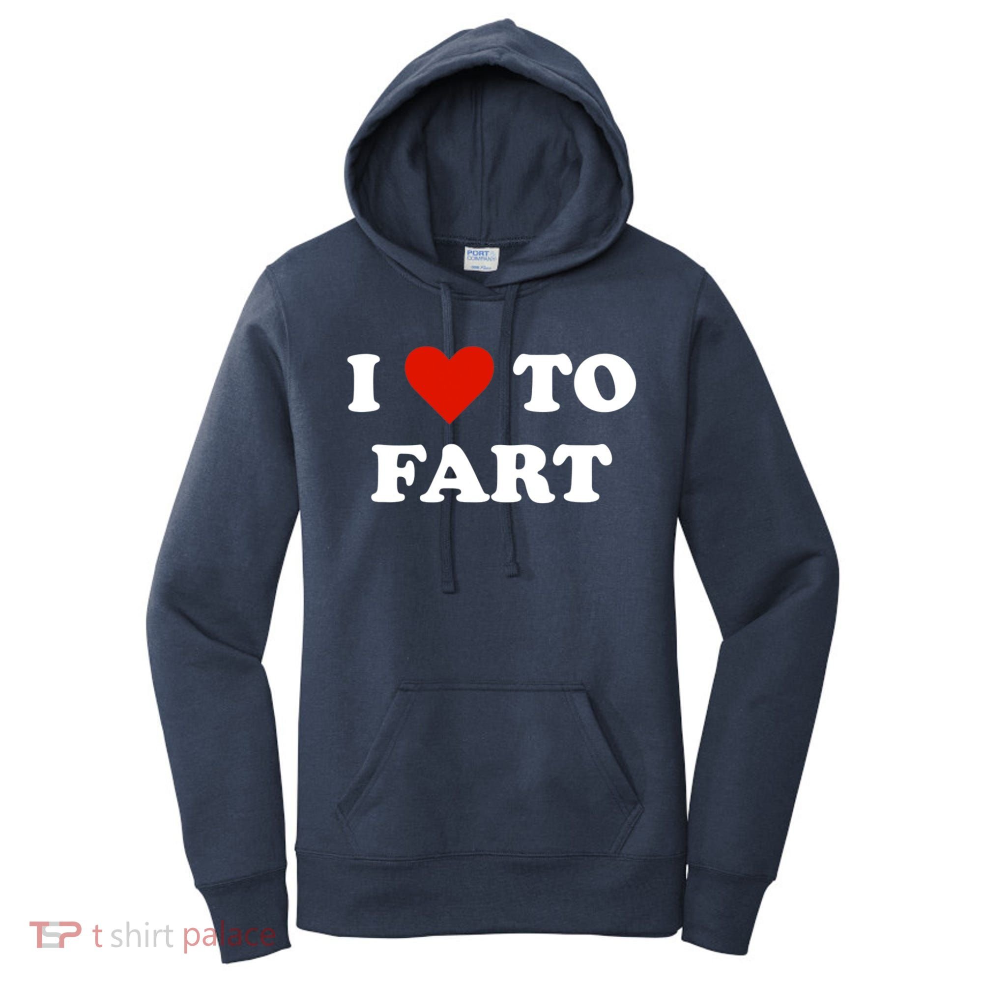 I Love To Fart Heart Women's Hoodie