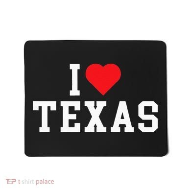 I Love Texas TX Throwback Design Mousepad