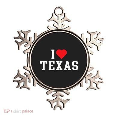 I Love Texas TX Throwback Design Ornament