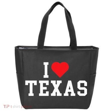 I Love Texas TX Throwback Design Tote Bag