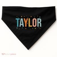 I Love Taylor Cute First Name Taylor USA-Made Doggie Bandana thumb 0