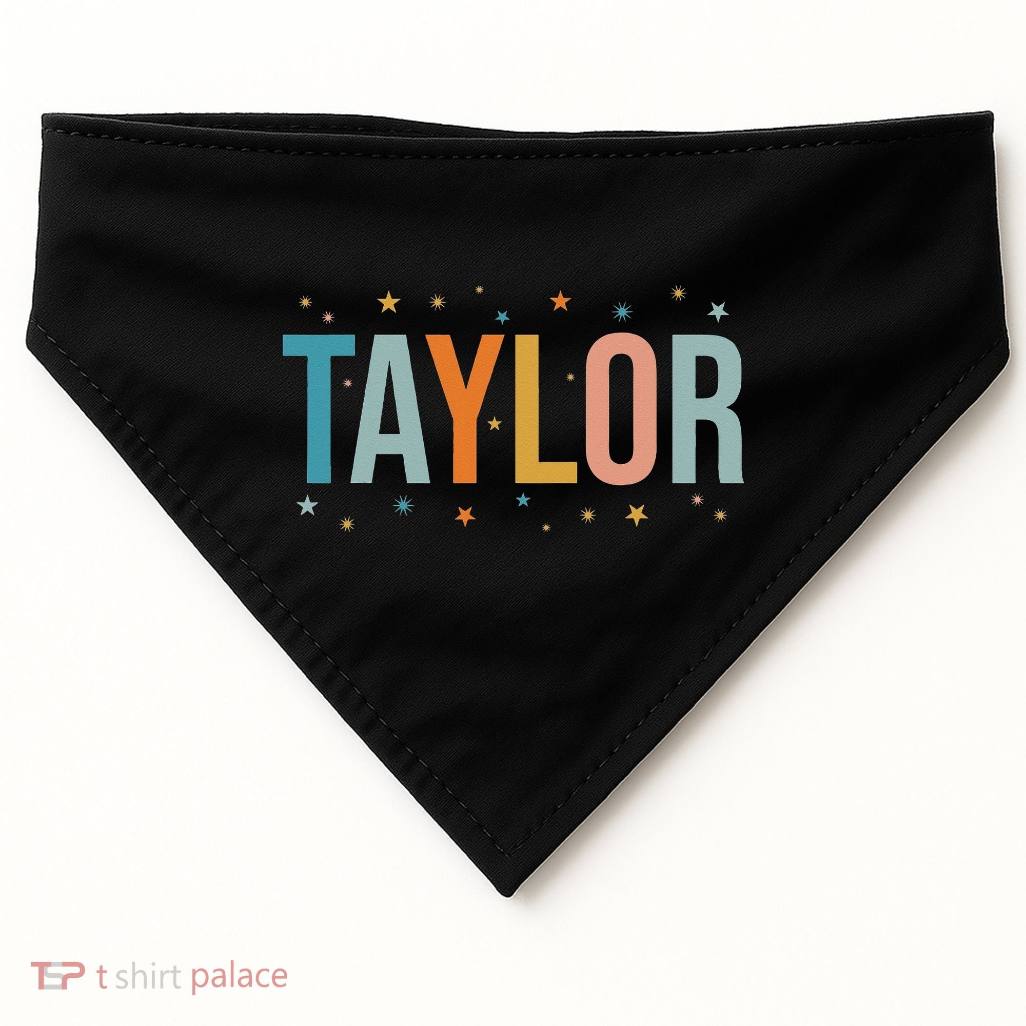 I Love Taylor Cute First Name Taylor USA-Made Doggie Bandana