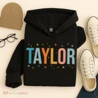 I Love Taylor Cute First Name Taylor Hoodie thumb 4