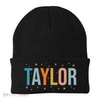I Love Taylor Cute First Name Taylor Beanie thumb 0