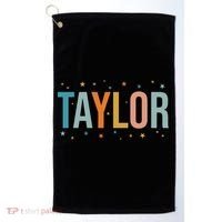 I Love Taylor Cute First Name Taylor Golf Towel thumb 0