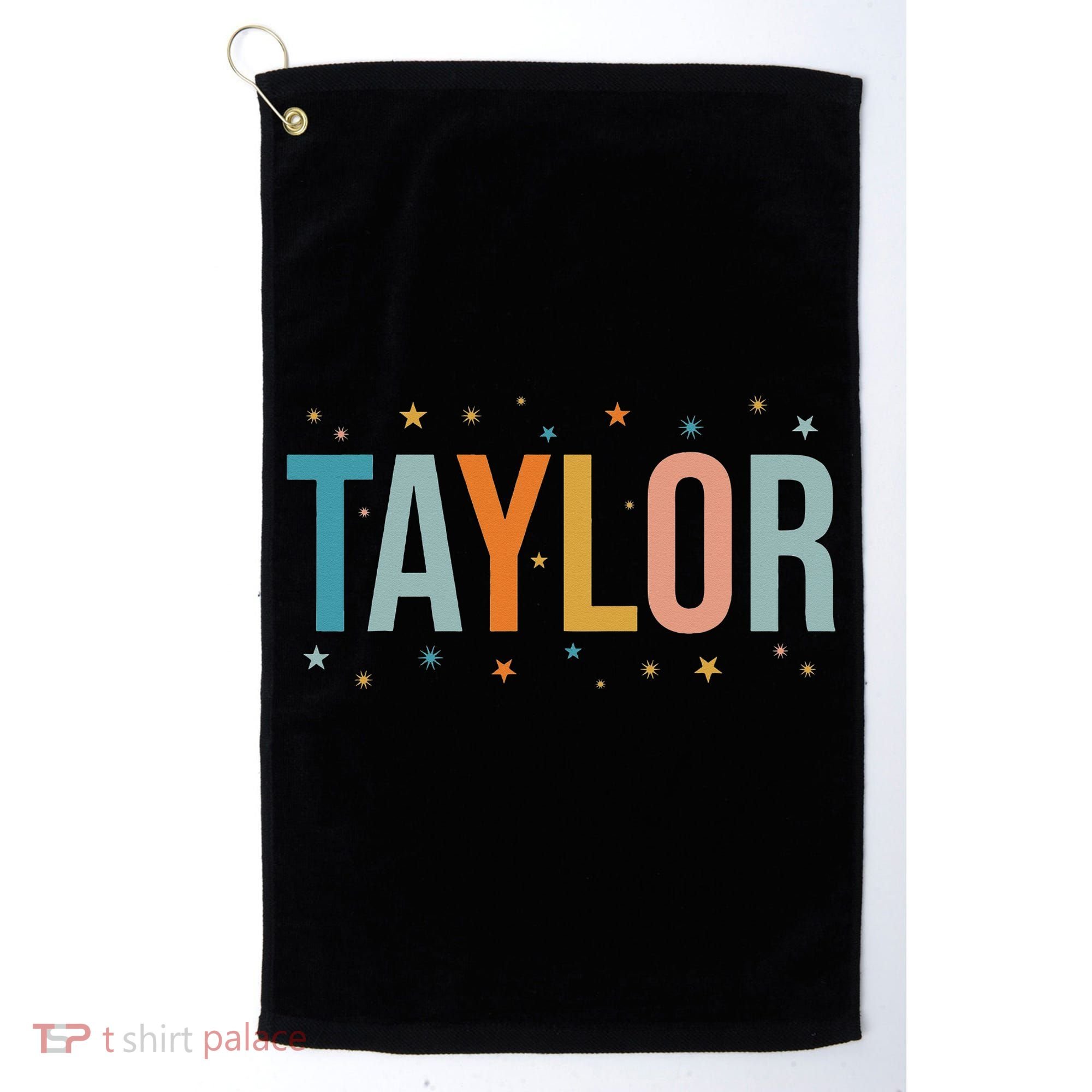 I Love Taylor Cute First Name Taylor Golf Towel